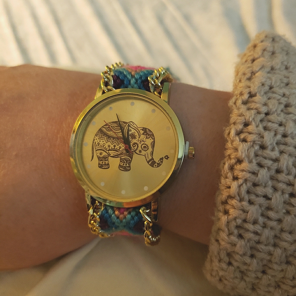 Tie Dye Elephant Watch